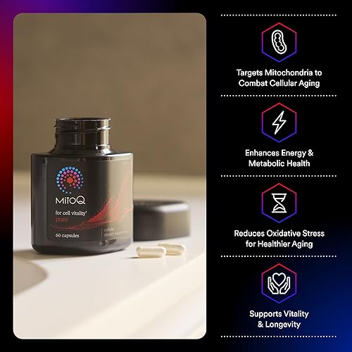 MITOQ PURE ADVANCED MITOCHONDRIA SUPPLEMENT BOOST ENERGY, HEART HEALTH HEALTHY AGING
