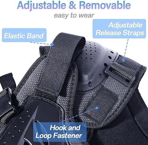 STARKNIGHTMT KIDS MOTORCYCLE ARMOR SUIT - TEEN DIRT BIKE PROTECTIVE GEAR FOR CYCLING MORE BLACK