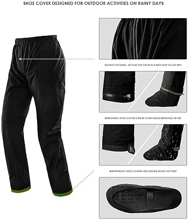 IRON JIAS WATERPROOF MOTORCYCLE RAIN SUIT FOR MEN WOMEN BREATHABLE REFLECTIVE JACKET PANTS
