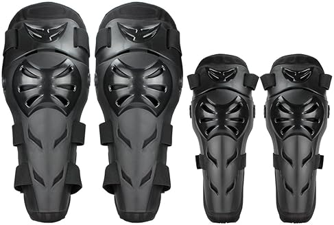GES 4PCS ADJUSTABLE KNEE ELBOW PADS PROTECTIVE ARMOR FOR MOTORCYCLE CYCLING RACING ADULTS