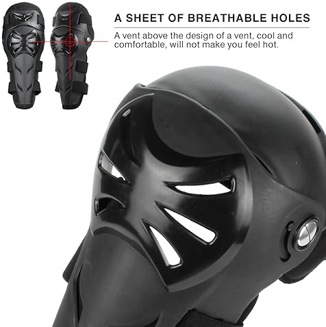 GES 4PCS ADJUSTABLE KNEE ELBOW PADS PROTECTIVE ARMOR FOR MOTORCYCLE CYCLING RACING ADULTS