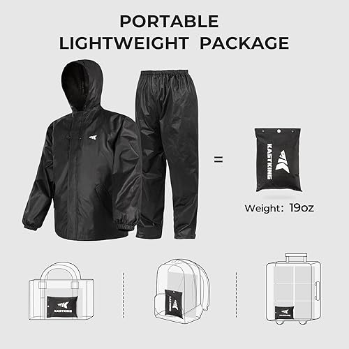 KASTKING AQUALITE WATERPROOF RAIN SUIT FOR MEN WOMEN LIGHTWEIGHT, DURABLE OUTDOOR GEAR