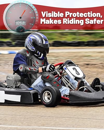 STARKNIGHTMT KIDS DIRT BIKE CHEST PROTECTOR ARMOR - YOUTH OFF-ROAD MOTORCYCLE RIDING GEAR