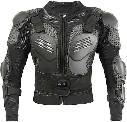 REOMOTO KIDS MOTORCYCLE JACKET FULL BODY ARMOR FOR DIRT BIKE MTB ATV CYCLING SKI SKATE