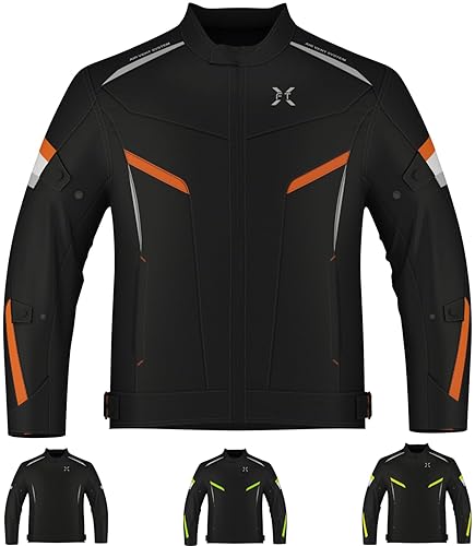 FTX MENS MOTORCYCLE JACKET - FULL BODY ARMOR, CORDURA TEXTILE PROTECTIVE GEAR