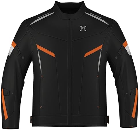 FTX MENS MOTORCYCLE JACKET - FULL BODY ARMOR, CORDURA TEXTILE PROTECTIVE GEAR