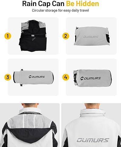 OUMURS MOTORPARTS WATERPROOF MOTORCYCLE RAIN SUIT FOR MEN WOMEN JACKET PANTS FOR RIDING, FISHING CAMPING