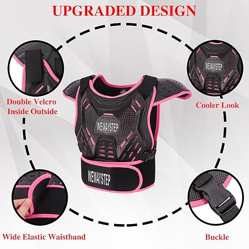WEWAYSTEP KIDS DIRT BIKE ARMOR SET WITH CHEST PROTECTOR, KNEE ELBOW PADS FOR MOTOCROSS OFF-ROAD