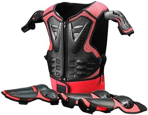 SPORTOKY KIDS 5-PIECE DIRT BIKE ARMOR SET YOUTH MOTOCROSS PROTECTIVE GEAR WITH PADS FOR ATV, SKATEBO