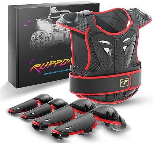 ROPPONGI YOUTH KIDS DIRT BIKE GEAR - PROTECTIVE MOTOCROSS ARMOR SUIT CHEST PROTECTOR FOR BOYS GIRLS