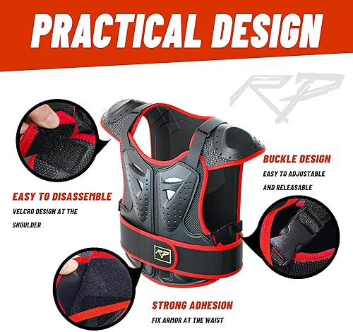 ROPPONGI YOUTH KIDS DIRT BIKE GEAR - PROTECTIVE MOTOCROSS ARMOR SUIT CHEST PROTECTOR FOR BOYS GIRLS