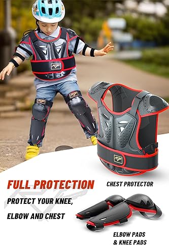 ROPPONGI YOUTH KIDS DIRT BIKE GEAR - PROTECTIVE MOTOCROSS ARMOR SUIT CHEST PROTECTOR FOR BOYS GIRLS