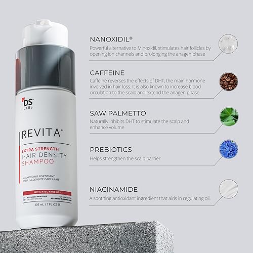 REVITA EXTRA STRENGTH SHAMPOO 205ML VOLUMIZING, THICKENING, SULFATE SILICONE FREE