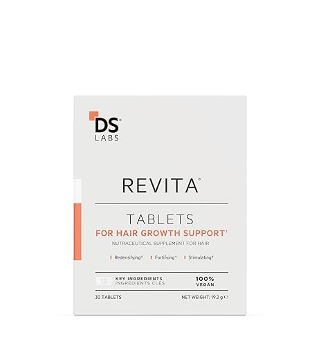 REVITA HAIR VITAMINS TABLETS ZINC, BIOTIN VITAMIN D FOR THICKER, STRONGER HAIR, 30CT