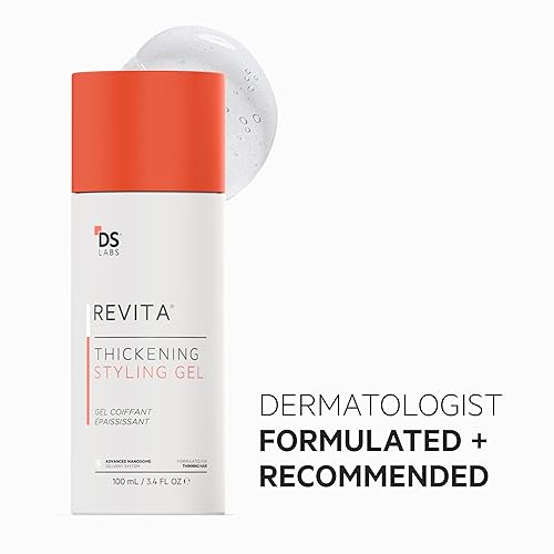 REVITA HAIR GEL FOR MEN MEDIUM HOLD, VOLUMIZING THICKENING, 3.4 FL OZ