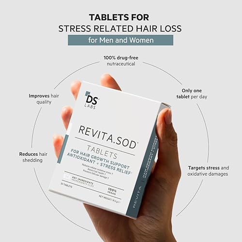 REVITA.SOD HAIR SUPPORT TABLETS ZINC, ASHWAGANDHA SOD FOR HAIR STRENGTH GROWTH