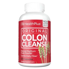 HEALTH PLUS COLON CLEANSE CAPSULES NATURAL PSYLLIUM HUSK FIBER FOR DIGESTIVE HEART HEALTH
