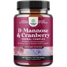 NATURES CRAFT D MANNOSE CRANBERRY CAPSULES FOR URINARY TRACT, KIDNEY LIVER SUPPORT WITH DANDELION EXTRACT