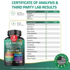 NUTRI NATION 16-IN-1 SEA MOSS SUPPLEMENT WITH BLACK SEED OIL, ASHWAGANDHA BURDOCK ROOT, 240 CT