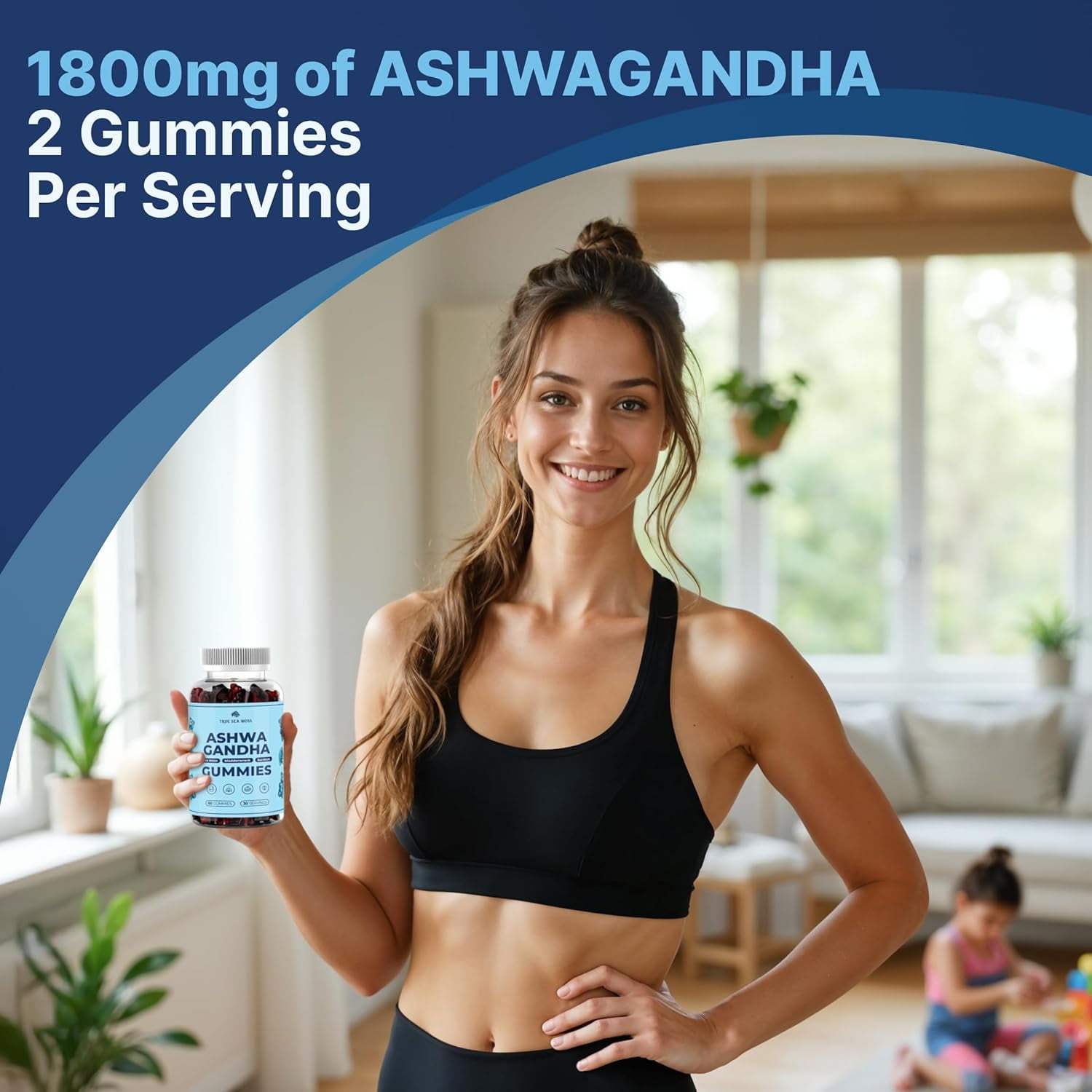 TRUESEAMOSS VEGAN SEA MOSS GUMMIES WITH ASHWAGANDHA, BURDOCK BLADDERWRACK 60 LOW-SUGAR NON-GMO
