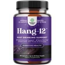 NATURES CRAFT NIGHTTIME LIVER DETOX HYDRATION PILLS WITH DHM, MILK THISTLE ELECTROLYTES FOR RECOVERY