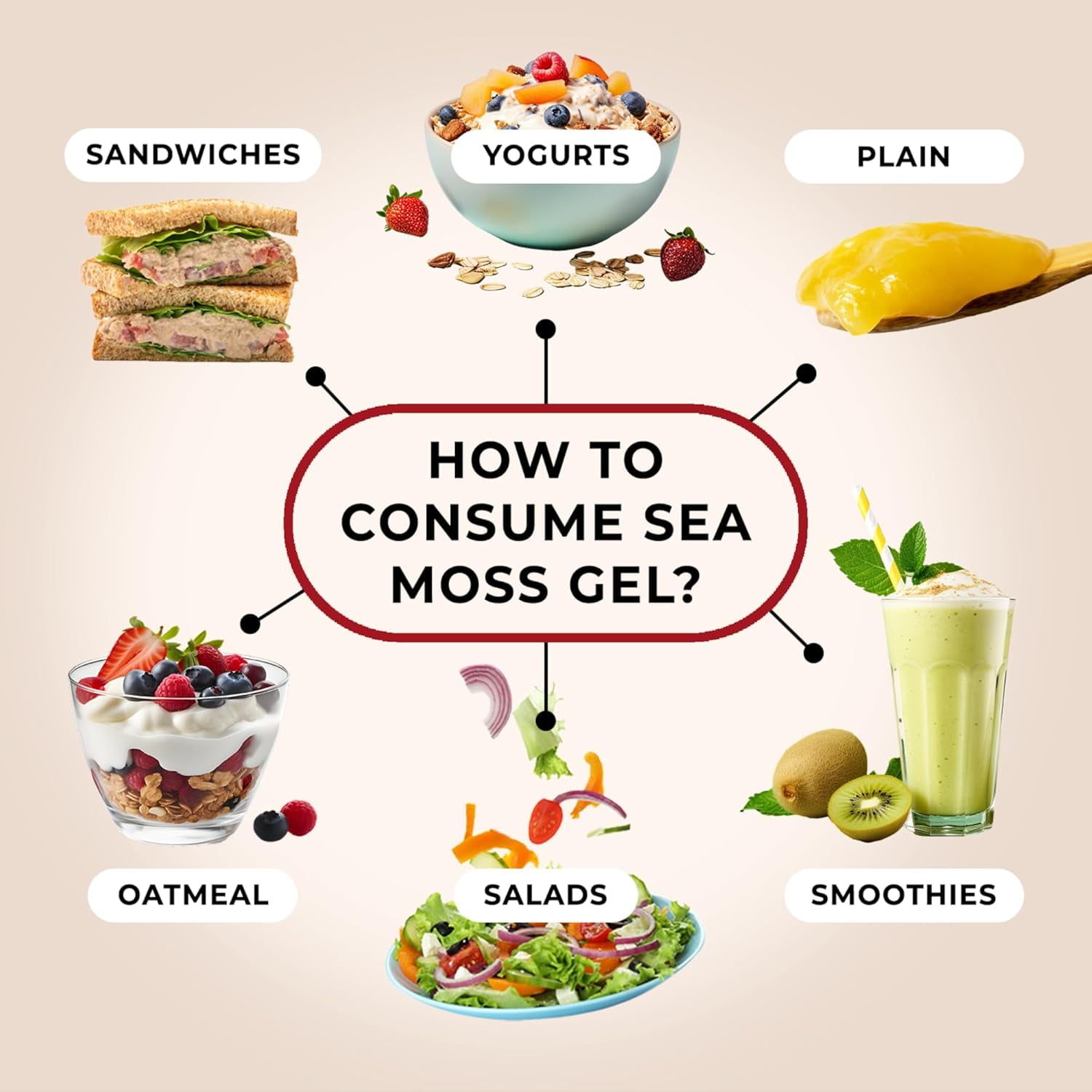 TRUESEAMOSS WILDCRAFTED IRISH SEA MOSS GEL CHERRY - ORGANIC SUPERFOOD, MADE IN USA, PACK OF 1