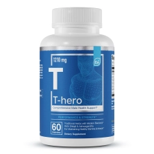ESSENTIAL ELEMENTS T-HERO MALE HEALTH SUPPLEMENT MUSCLE TESTOSTERONE SUPPORT, 60 VEGAN CAPS