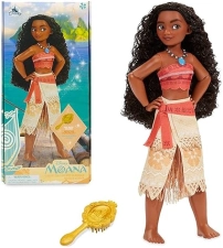 DISNEY PRINCESS MOANA DOLL 11 FULLY POSABLE GIRL S TOY WITH BRUSH CLASSIC OUTFIT