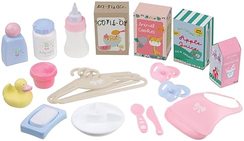 JC TOYS BABY DOLL NURSERY 20-PIECE ACCESSORY SET BY BERENGUER BOUTIQUE FITS MOST DOLLS, AGES 2