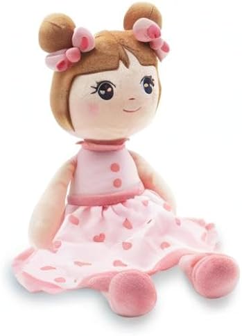 MAXSHOP 17 PLUSH BABY GIRL DOLL SUPER SOFT PINK STUFFED TOY WITH GIFT BOX