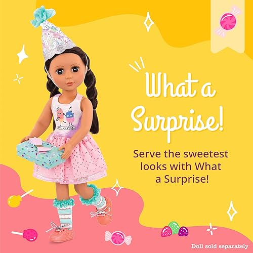 BRANFORD GLITTER GIRLS 14-INCH DELUXE BIRTHDAY PARTY DOLL OUTFIT TOYS CLOTHES FOR GIRLS 3 YEARS