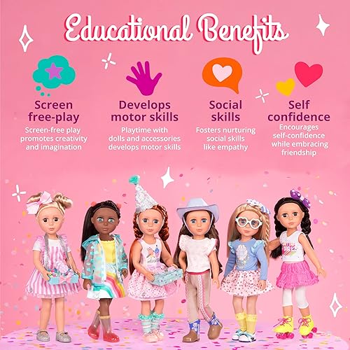 BRANFORD GLITTER GIRLS 14-INCH DELUXE BIRTHDAY PARTY DOLL OUTFIT TOYS CLOTHES FOR GIRLS 3 YEARS