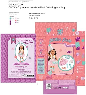 BRANFORD GLITTER GIRLS 14-INCH DELUXE BIRTHDAY PARTY DOLL OUTFIT TOYS CLOTHES FOR GIRLS 3 YEARS