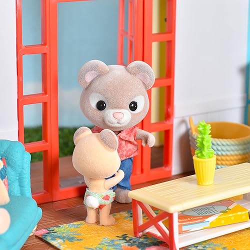 SUNNY HONEY BEE ACRES 28-PIECE COLORFUL FARMHOUSE DOLL FURNITURE SET COZY LIVING ROOM DéCOR TOY