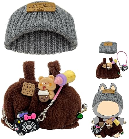 LUFZFEU 2025 DOLL CLOTHES 3-PIECE OUTFIT SET FOR 17CM DOLLS CUTE, UNIQUE DRESS-UP ACCESSORIES