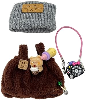 LUFZFEU 2025 DOLL CLOTHES 3-PIECE OUTFIT SET FOR 17CM DOLLS CUTE, UNIQUE DRESS-UP ACCESSORIES
