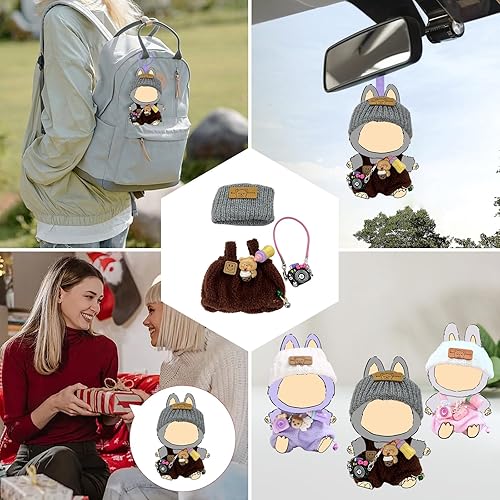 LUFZFEU 2025 DOLL CLOTHES 3-PIECE OUTFIT SET FOR 17CM DOLLS CUTE, UNIQUE DRESS-UP ACCESSORIES