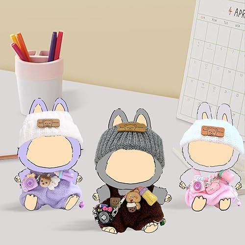 LUFZFEU 2025 DOLL CLOTHES 3-PIECE OUTFIT SET FOR 17CM DOLLS CUTE, UNIQUE DRESS-UP ACCESSORIES