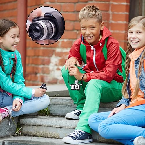 INHEMING 2PCS 1 4 SCALE MINI SLR CAMERA FOR DOLLS WITH FLASH SHUTTER SOUND - VINTAGE DOLLHOUSE DECOR