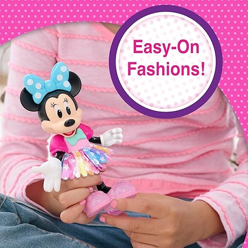 JUST PLAY DISNEY JUNIOR MINNIE MOUSE GROOM GLAM PONY SET 21-PIECE POSEABLE DOLL ACCESSORIES, AGES 3