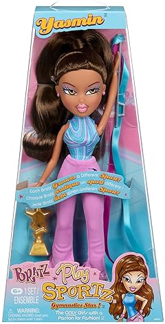 MGA ENTERTAINMENT BRATZ PLAY SPORTZ YASMIN GYMNASTICS FASHION DOLL WITH ACCESSORIES KIDS TOY GIFT SET