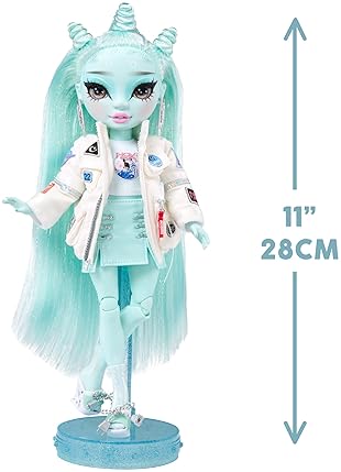 MGA ENTERTAINMENT RAINBOW HIGH SHADOW HIGH ZOOEY ELECTRA LIGHT GREEN DOLL WITH 10 ACCESSORIES GIFT FOR KIDS 4-12
