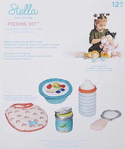 MANHATTAN TOY STELLA BABY DOLL FEEDING SET FOR 12 15 DOLLS PRETEND PLAY ACCESSORIES