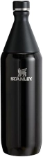 STANLEY 34 OZ SLIM INSULATED STAINLESS STEEL BOTTLE LEAKPROOF TWIST LID, BPA-FREE, BLACK