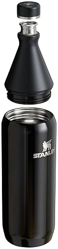 STANLEY 34 OZ SLIM INSULATED STAINLESS STEEL BOTTLE LEAKPROOF TWIST LID, BPA-FREE, BLACK