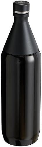 STANLEY 34 OZ SLIM INSULATED STAINLESS STEEL BOTTLE LEAKPROOF TWIST LID, BPA-FREE, BLACK
