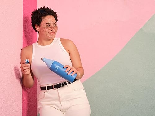 STANLEY 34 OZ SLIM INSULATED STAINLESS STEEL BOTTLE LEAKPROOF TWIST LID, BPA-FREE, BLACK