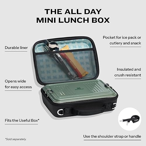 STANLEY ALL DAY MINI LUNCH BOX 4.2-QUART EVA INSULATED LUNCH BAG CRUSH RESISTANT ADJUSTABLE STRAP BP