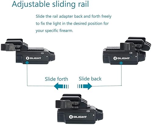 OLIGHT PL-MINI 2 VALKYRIE 600 LUMEN USB RECHARGEABLE COMPACT TACTICAL WEAPON LIGHT WITH RAIL