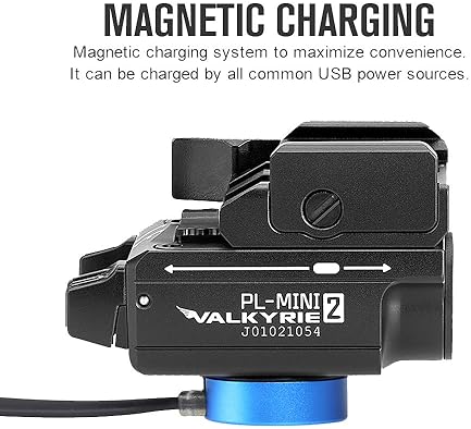 OLIGHT PL-MINI 2 VALKYRIE 600 LUMEN USB RECHARGEABLE COMPACT TACTICAL WEAPON LIGHT WITH RAIL